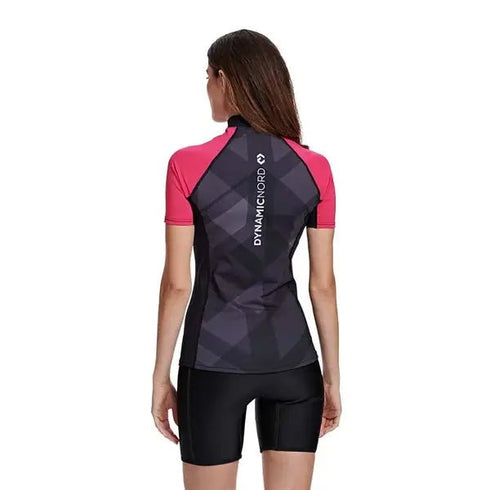 Dynamicnord Rg - 22 Rashguard Short Sleeve Women Black/Purple