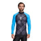Dynamicnord Rg - 31 Rashguard Long Sleeve Men Black/Blue