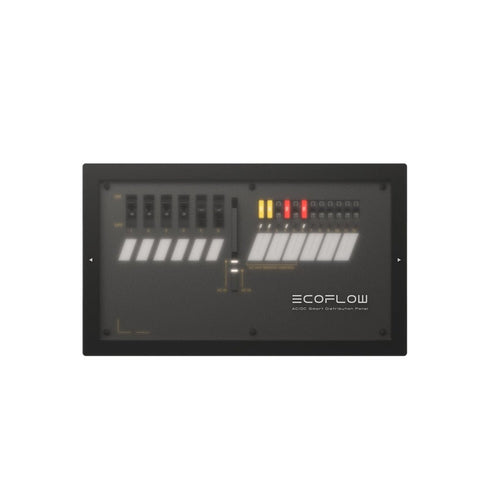EcoFlow AC/DC Smart Distribution Panel, the central hub for managing and controlling power output within a Power Kit system.