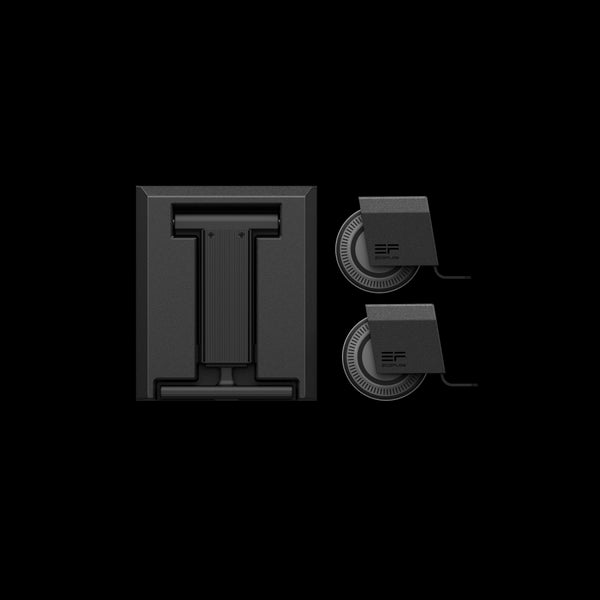 EcoFlow Glacier Detachable Wheels and Lever Kit, showing the retractable handle and wheels for easy fridge transport.