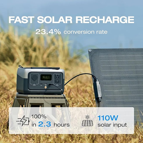 EcoFlow RIVER 2 Portable Power Station (300W,256Wh)