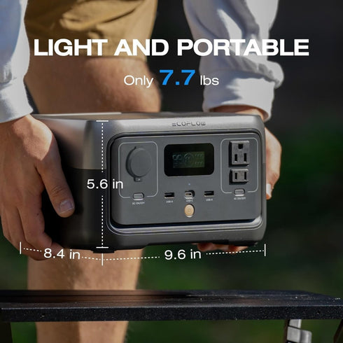 EcoFlow RIVER 2 Portable Power Station (300W,256Wh)