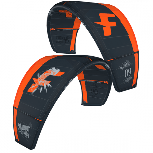 F - One Bandit S4 Kite with Bar, Freestyle Kite for Big Air, Wave Riding & Tricks