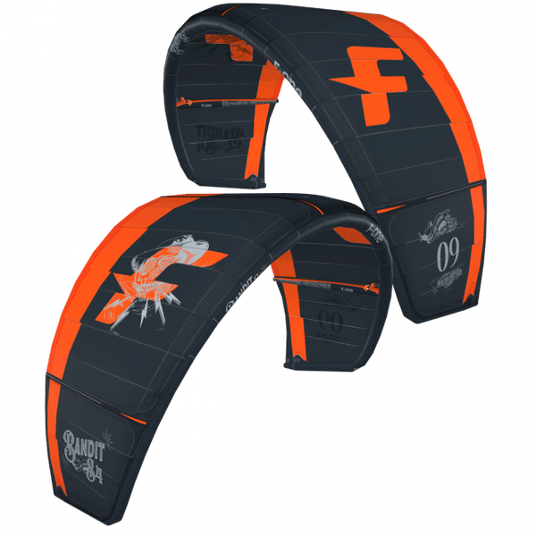 F - One Bandit S4 Kite with Bar, Freestyle Kite for Big Air, Wave Riding & Tricks
