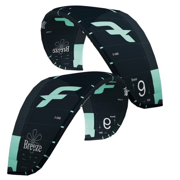 F - One Breeze V5 Kite with Bar, Single Strut Light Wind Kite for Smooth Control & Freeride