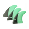 F-One Flow Carbon Thruster Fin Set, RTM Kite Surfboard Fins with Carbon Strip for Speed and Controlled Flex