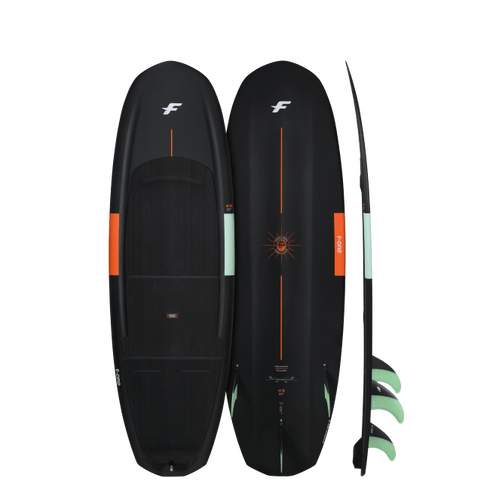 F-One Magnet Carbon Surfboard, Compact Surfboard for Strapless Freestyle Kitesurfing
