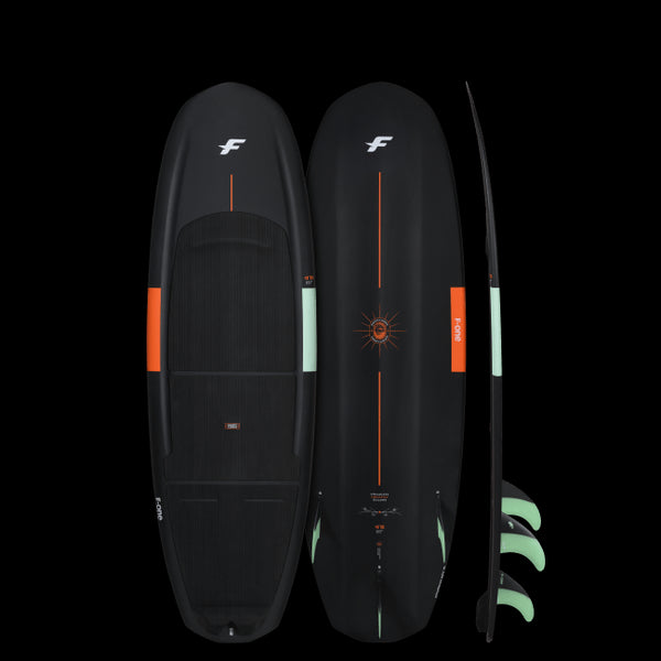 F - One Magnet Carbon Surfboard Compact Surfboard for Strapless Freestyle