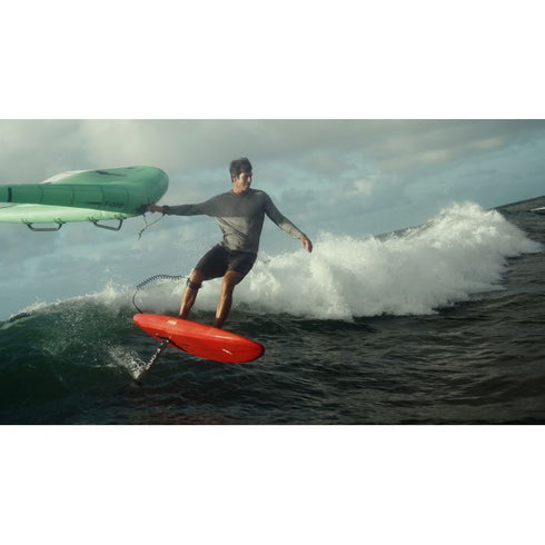 F-One Rocket Wing Midlength Foilboard, Bamboo Light Wind Wing Foil Board with Extra Glide and Stability