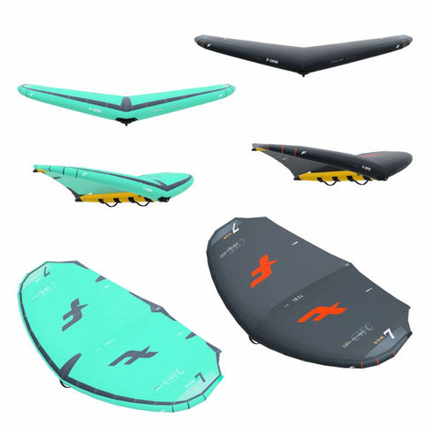 F-One Strike CWC V4 Wing, Compact Light Wind Wing Foil Wing with ALUULA Struts and Handle System