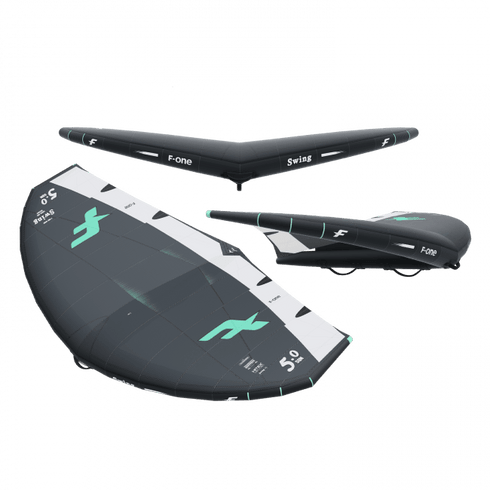 F-One Swing V4 Wing, Compact Wave and Downwind Wing Foil Wing with Interchangeable Handles