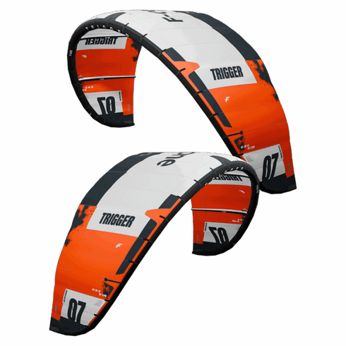 F-One Trigger TEC Kite, Accessible Five Strut Big Air Kite by Ralf Grosel with One Pump System
