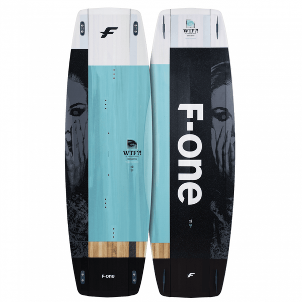 F-One WTF Twin Tip Board, Aggressive Twintip Kiteboard for Freestyle & Wakestyle Riders