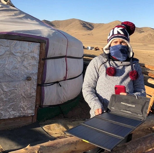 Falcon 21W Foldable Solar Panel Charger - Efficient Charging for Outdoor Adventures