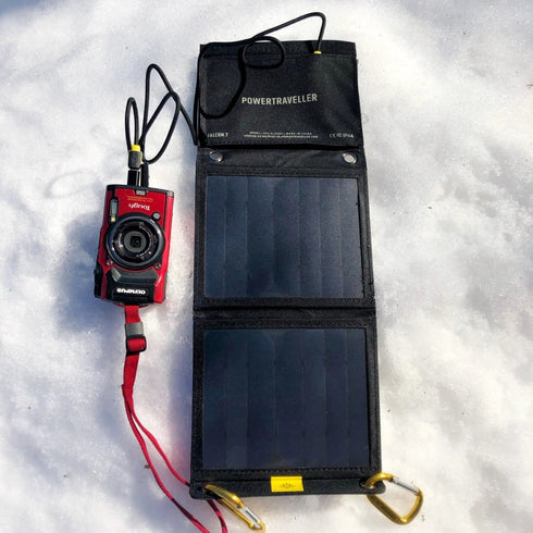 Falcon 7W Foldable Solar Panel Charger - Compact & Portable Solar Power Solution