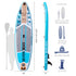 Flame Inflatable Stand Up Paddle Board, iSUP Package with Paddle, Pump, Leash and Dry Bag