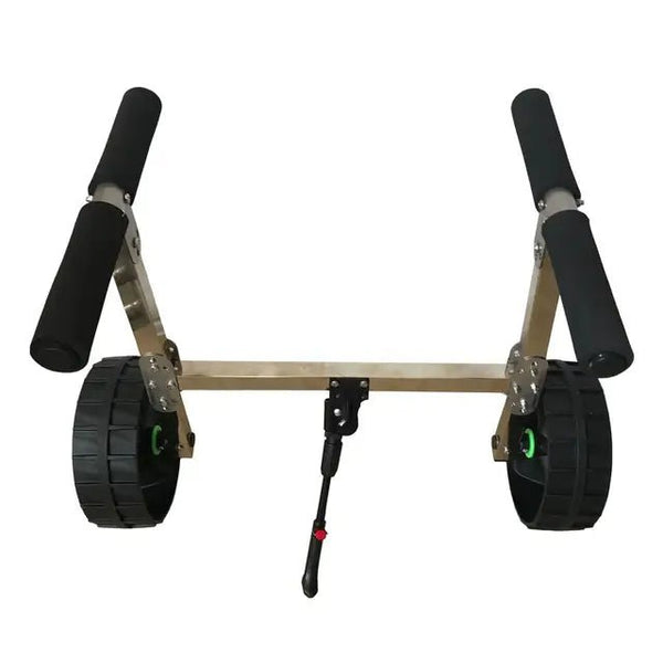 Folding Steel Kayak Trolley, 60 kg Capacity Kayak Cart with Padded Bars and Foldable Frame