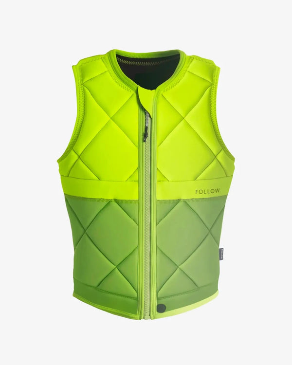 Follow Athena Women's Impact Vest, Dual-S Neoprene Wakeboard Vest with Quilted Stitch Panels and Corset Fit