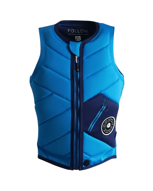 Follow Atlantis Women's Impact Vest, Stretch Neoprene Wakeboard Vest with Chest Pocket and TrueFit Liner