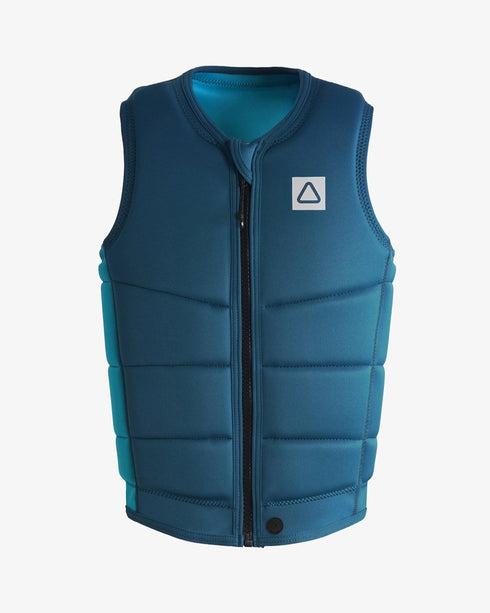 Follow Corp Men's Impact Vest, Relaxed Fit Wakeboard Vest with Chevron Polyester Outer and YKK Locker Zipper