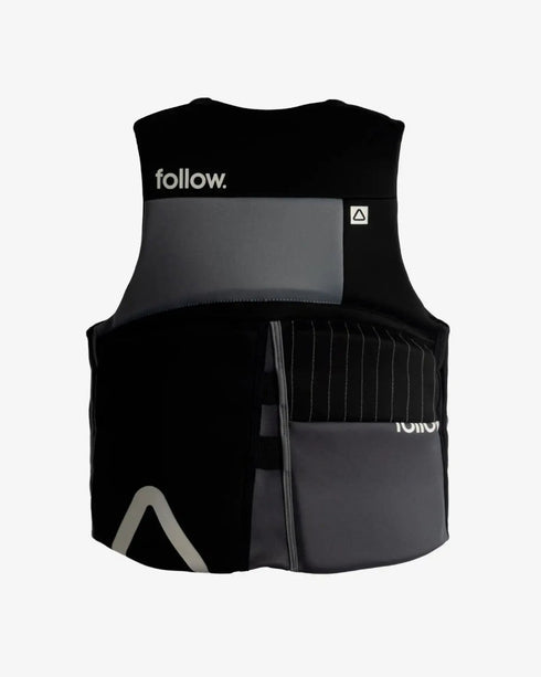 Follow Cure 2 CGA Men's Life Jacket, Coast Guard Approved Wake Vest with Featherweight PVC Foam