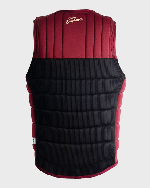 Follow Employee of the Month Men's Impact Vest, Corduroy Neoprene Relaxed Fit Wakeboard Vest with Stitched Detail