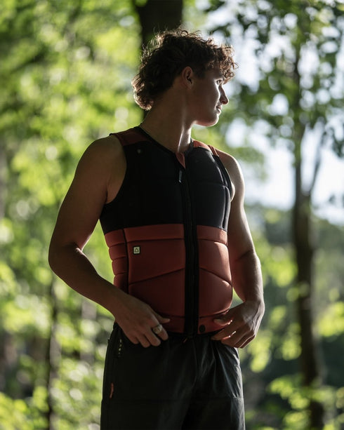 Follow Gratis Men's Impact Vest, Secureprene and Quad-S Neoprene Wakeboard Vest with Relaxed Fit