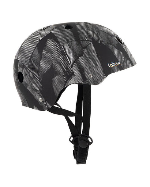 Follow Pro Graphic Wakeboard Helmet, CE Certified Printed Water Sports Helmet with TrueFit Liner and Fidlock Buckle
