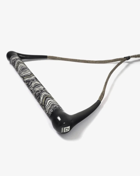 Follow Pro Wakeboard Handle Gold Circle, 15 Inch Bar with Narrow Suede Grip and Dyneema Handle Line