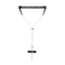 Follow Pro Wakeboard Handle Gold Circle, 15 Inch Bar with Narrow Suede Grip and Dyneema Handle Line