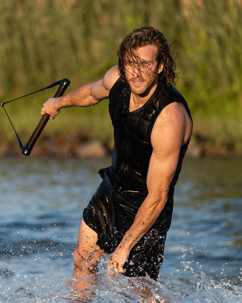 Follow RD Impact Vest Black, Wakeboard Impact Vest with Featherweight Foam and YKK Aquaguard Zip