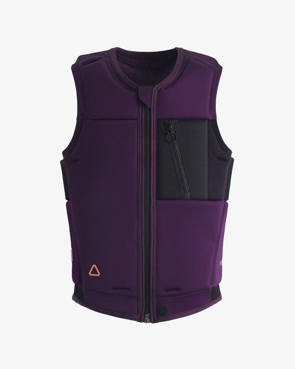 Follow Ruby Women's Impact Vest, Quad-S Neoprene Wakeboard Vest with Nylon Chest Pocket and Duo Fit