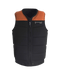 Follow Section Men's Impact Vest, Chevron Polyester Wakeboard Vest with Relaxed Fit and YKK Locker Zip
