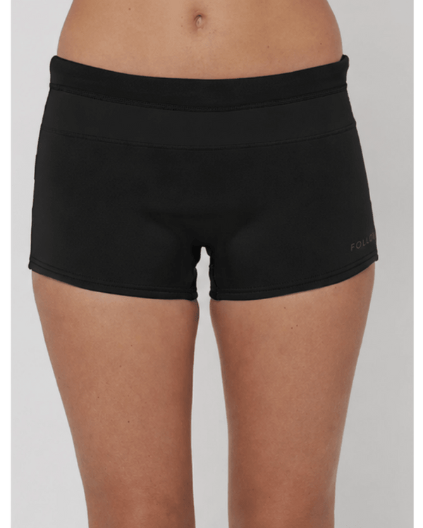 Follow Women's Wetsuit Shorts, 2mm Ripstop Style Neoprene Shorts with B-Lock Stretch Seams for Wake and Surf