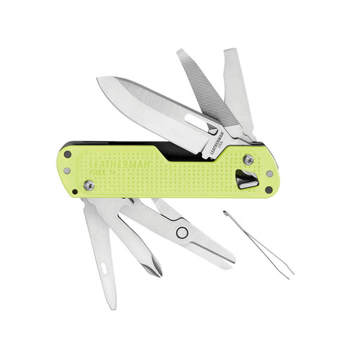Leatherman FREE T4 multi-tool, Lunar, product shot on white