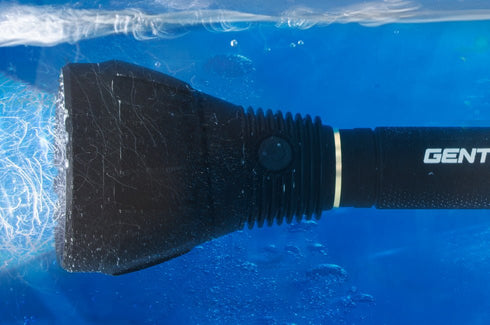 Gentos Flashlight with 1034m Beam Distance - High - Powered Torch for Tactical & Outdoor Use