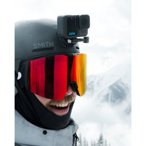 Front view of GoPro HERO13 Black Action Camera showing the lens and status screen