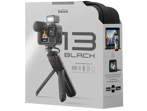 GoPro HERO13 Black Creator Edition set with Volta power grip, media mod, and light mod