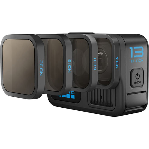 GoPro HERO13 Black HB-Series Lens Collection showing Ultra Wide, Macro, and Anamorphic mods