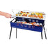 Green Life BBQ Made in Japan Easy to Add Charcoal Barbecue Stove with Iron Plate for 5 to