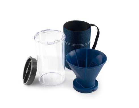 GSI Outdoors 30 fl oz JavaDrip Portable Coffee Maker, 887 ml Pour Over Carafe with Insulated Sleeve