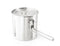 GSI Outdoors Glacier Stainless 1.1 L Boiler, Backpacking Pot that Nests a Gas Canister and Stove, Stainless Steel