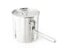GSI Outdoors Glacier Stainless 1.1 L Boiler, Backpacking Pot that Nests a Gas Canister and Stove, Stainless Steel