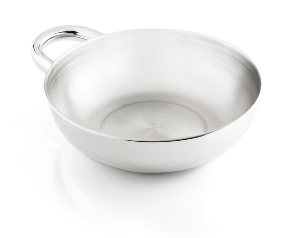 GSI Outdoors Glacier Stainless Bowl with Handle, 18.5 cm Stainless Steel Camping Bowl for Soup, Prep and Serving