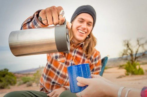 GSI Outdoors Glacier Stainless JavaPress - Durable Coffee Press for Campers