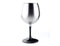 GSI Outdoors Glacier Stainless Nesting Red Wine Glass, 450 ml Stainless Steel Camping Glass with Packable Stem