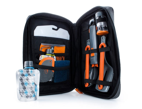 GSI Outdoors Gourmet Kitchen Set 11, 11 Piece Camp Kitchen Utensil Kit in Zippered Case for Group Cooking