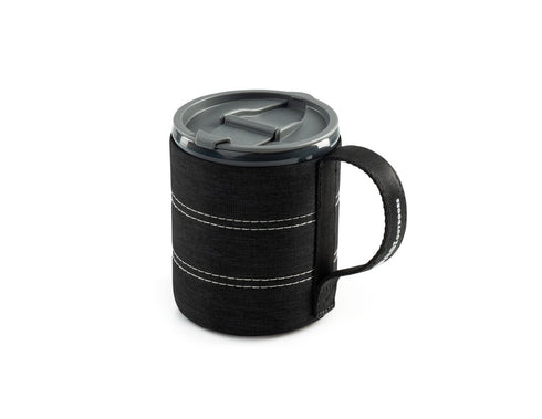 GSI Outdoors Infinity Backpacker Mug, 500 ml Insulated Camping Mug with Sealable Sip Lid and Collapsible Handle