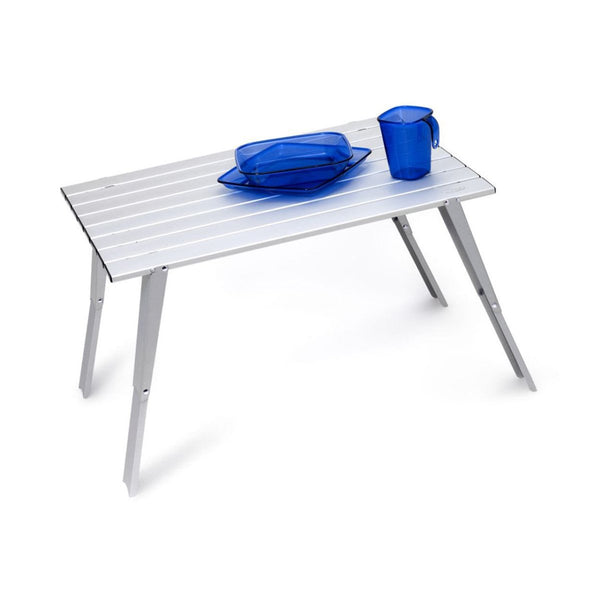 GSI Outdoors Macro Table, a large, stable folding table ideal for group cooking and campsite setup.
