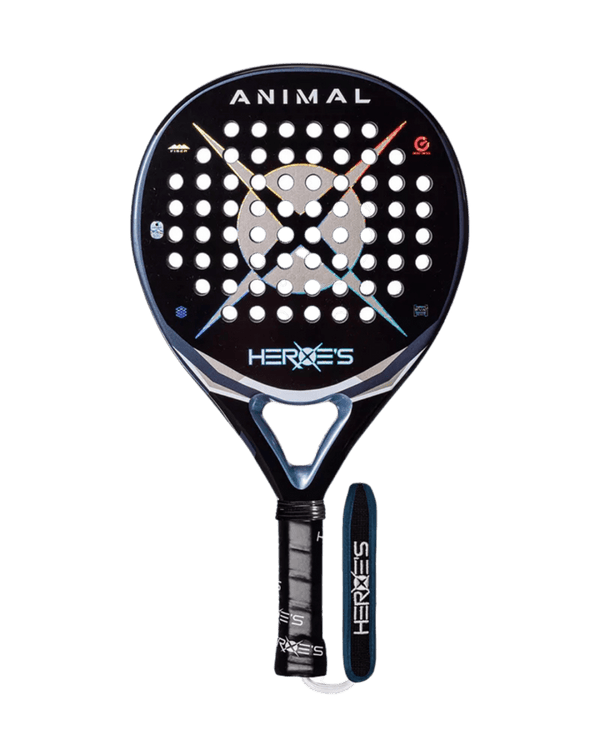 Heroe's Animal 2025 Padel Racket, Control Racket with 18K Carbon and Fibreglass Face and Super Soft EVA Core